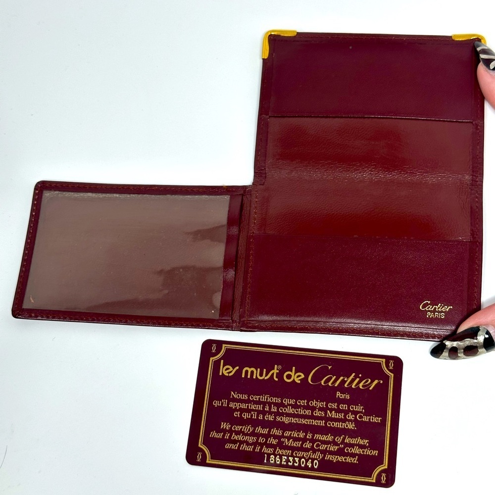 Cartier Vintage EUC ID/card holder, Cartier business card case, card case w/COA‌